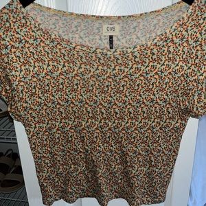 C&S cute floral top. Size S. Perfect condition.
